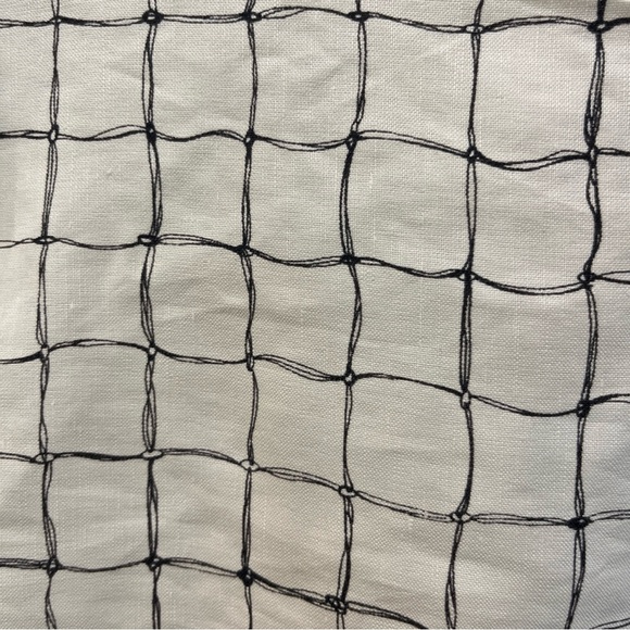 Leo & Sage Printed Silk & Linen 3/4 Length Sleeve Blouse Black & White Size S - Picture 2 of 8